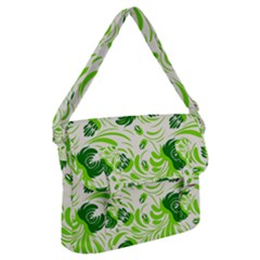 Green Leaves Buckle Messenger Bag by Eskimos