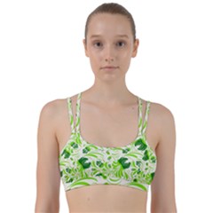 Green Leaves Line Them Up Sports Bra by Eskimos