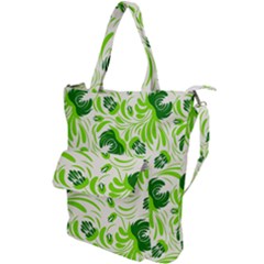 Green Leaves Shoulder Tote Bag by Eskimos