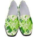 Green leaves Women s Classic Loafer Heels View1