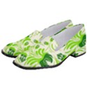 Green leaves Women s Classic Loafer Heels View2