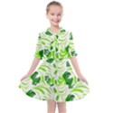 Green leaves Kids  All Frills Chiffon Dress View1