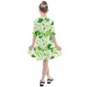 Green leaves Kids  All Frills Chiffon Dress View2