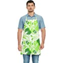 Green leaves Kitchen Apron View1