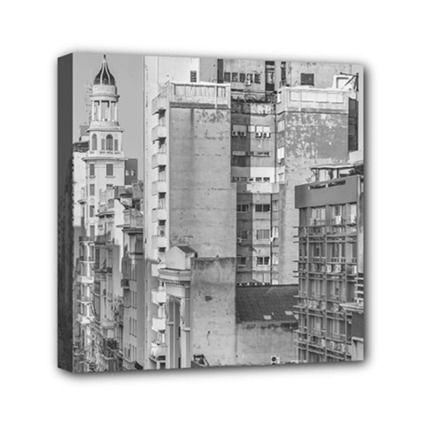 Aerial View Montevideo Uruguay Mini Canvas 6  X 6  (stretched) by dflcprintsclothing