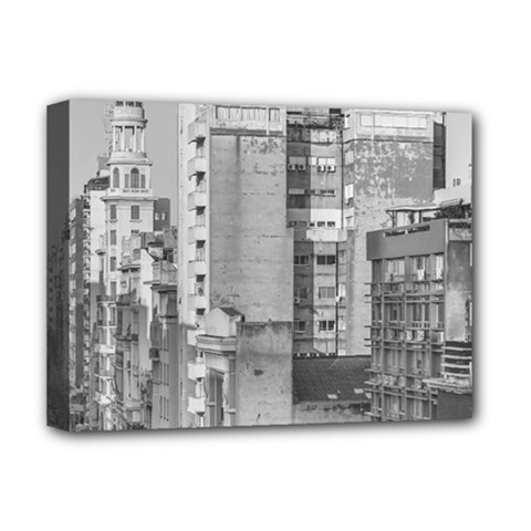 Aerial View Montevideo Uruguay Deluxe Canvas 16  X 12  (stretched)  by dflcprintsclothing