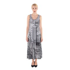 Aerial View Montevideo Uruguay Sleeveless Maxi Dress