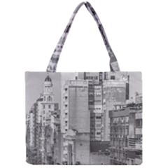 Aerial View Montevideo Uruguay Mini Tote Bag by dflcprintsclothing