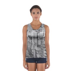 Aerial View Montevideo Uruguay Sport Tank Top  by dflcprintsclothing