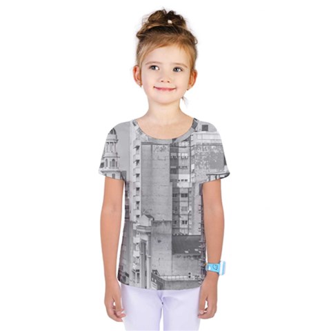 Aerial View Montevideo Uruguay Kids  One Piece Tee by dflcprintsclothing