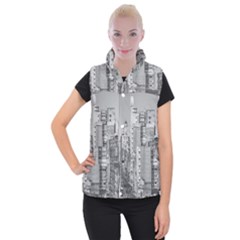 Aerial View Montevideo Uruguay Women s Button Up Vest by dflcprintsclothing