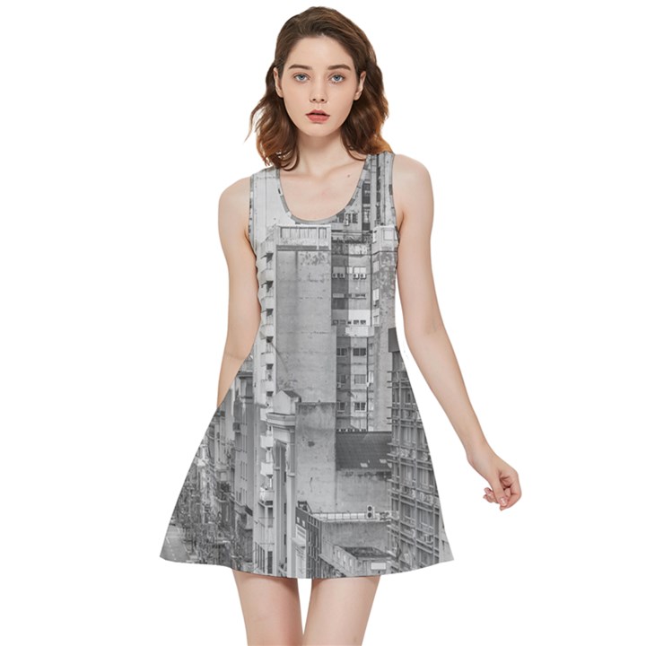 Aerial View Montevideo Uruguay Inside Out Reversible Sleeveless Dress