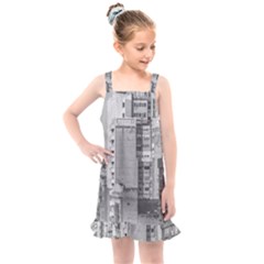 Aerial View Montevideo Uruguay Kids  Overall Dress by dflcprintsclothing