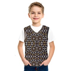 Modern Geometric Ornate Pattern Kids  Basketball Tank Top