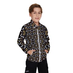 Modern Geometric Ornate Pattern Kids  Windbreaker by dflcprintsclothing