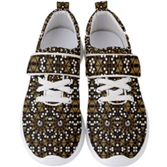 Modern Geometric Ornate Pattern Men s Velcro Strap Shoes by dflcprintsclothing