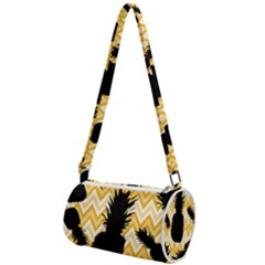 Ananas Chevrons Noir/jaune Mini Cylinder Bag by kcreatif