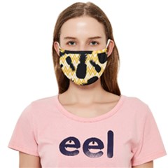 Ananas Chevrons Noir/jaune Cloth Face Mask (adult)