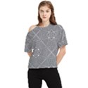 PATTERN FORMES GEOMETRIQUES One Shoulder Cut Out Tee View1