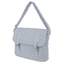 Chevrons Bleu clair/Blanc Buckle Messenger Bag View2