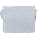 Chevrons Bleu clair/Blanc Buckle Messenger Bag View3