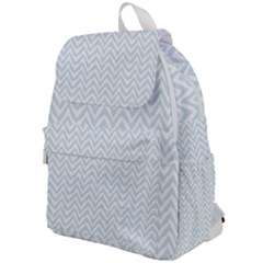 Chevrons Bleu Clair/blanc Top Flap Backpack by kcreatif