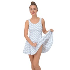 Chevrons Bleu Clair/blanc Inside Out Casual Dress by kcreatif