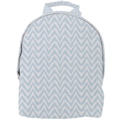 Chevrons Bleu Clair/blanc Mini Full Print Backpack by kcreatif