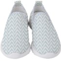 Chevrons Bleu clair/Blanc Kids  Slip On Sneakers View1