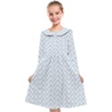 Chevrons Bleu clair/Blanc Kids  Midi Sailor Dress View1