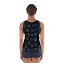 Blue Turtles On Black Sport Tank Top  View2