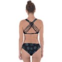 Blue Turtles On Black Criss Cross Bikini Set View2