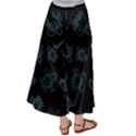 Blue Turtles On Black Satin Palazzo Pants View2