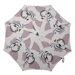 Tropical Floral Pattern Hook Handle Umbrellas (small) by designsbymallika