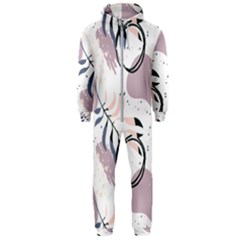 Tropical Floral Pattern Hooded Jumpsuit (men)  by designsbymallika