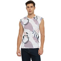 Tropical Floral Pattern Men s Raglan Cap Sleeve Tee