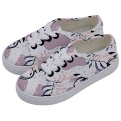 Tropical Floral Pattern Kids  Classic Low Top Sneakers by designsbymallika