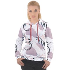 Tropical Floral Pattern Women s Overhead Hoodie by designsbymallika