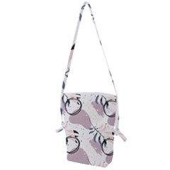 Tropical Floral Pattern Folding Shoulder Bag by designsbymallika