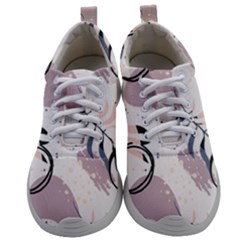 Tropical Floral Pattern Mens Athletic Shoes by designsbymallika