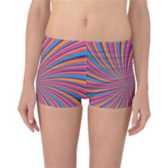 Psychedelic Groovy Pattern 2 Reversible Boyleg Bikini Bottoms by designsbymallika