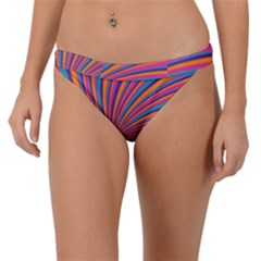 Psychedelic Groovy Pattern 2 Band Bikini Bottom by designsbymallika