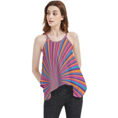 Psychedelic Groovy Pattern 2 Flowy Camisole Tank Top