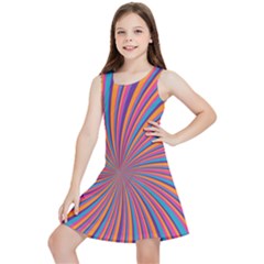 Psychedelic Groovy Pattern 2 Kids  Lightweight Sleeveless Dress