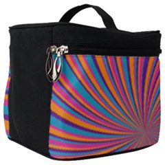 Psychedelic Groovy Pattern 2 Make Up Travel Bag (big) by designsbymallika