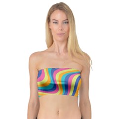 Psychedelic Groocy Pattern Bandeau Top