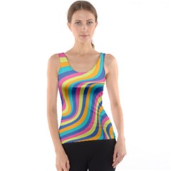 Psychedelic Groocy Pattern Tank Top by designsbymallika