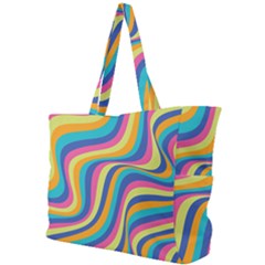 Psychedelic Groocy Pattern Simple Shoulder Bag by designsbymallika