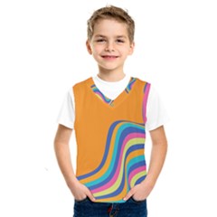 Psychedelic-groovy-pattern Kids  Basketball Tank Top by designsbymallika