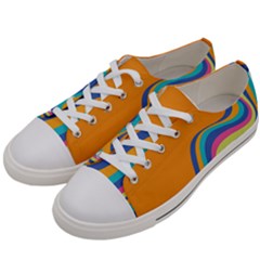 Psychedelic-groovy-pattern Women s Low Top Canvas Sneakers by designsbymallika